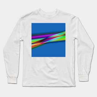 red blue green pink texture art Long Sleeve T-Shirt